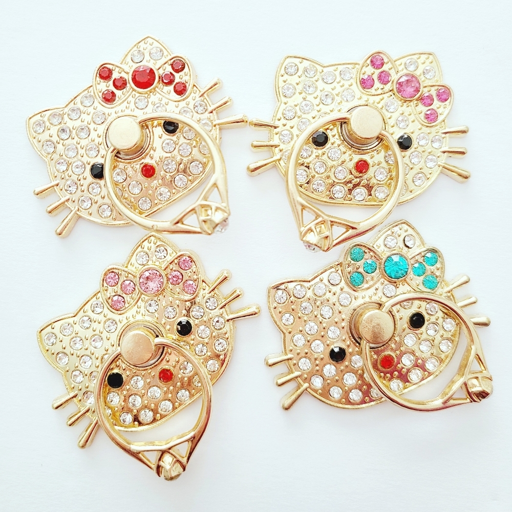 Hello Kitty Rhinestone Ring Pop Socket Phone Strap - Picture 6 of 6